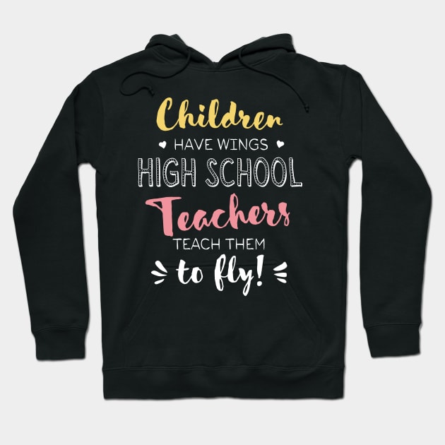 High School Teacher Gifts - Beautiful Wings Quote Hoodie by BetterManufaktur